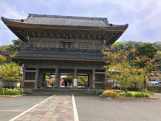 光明寺にある神奈川県重要文化財である山門
