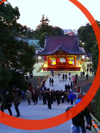 鎌倉八幡宮初詣客の数